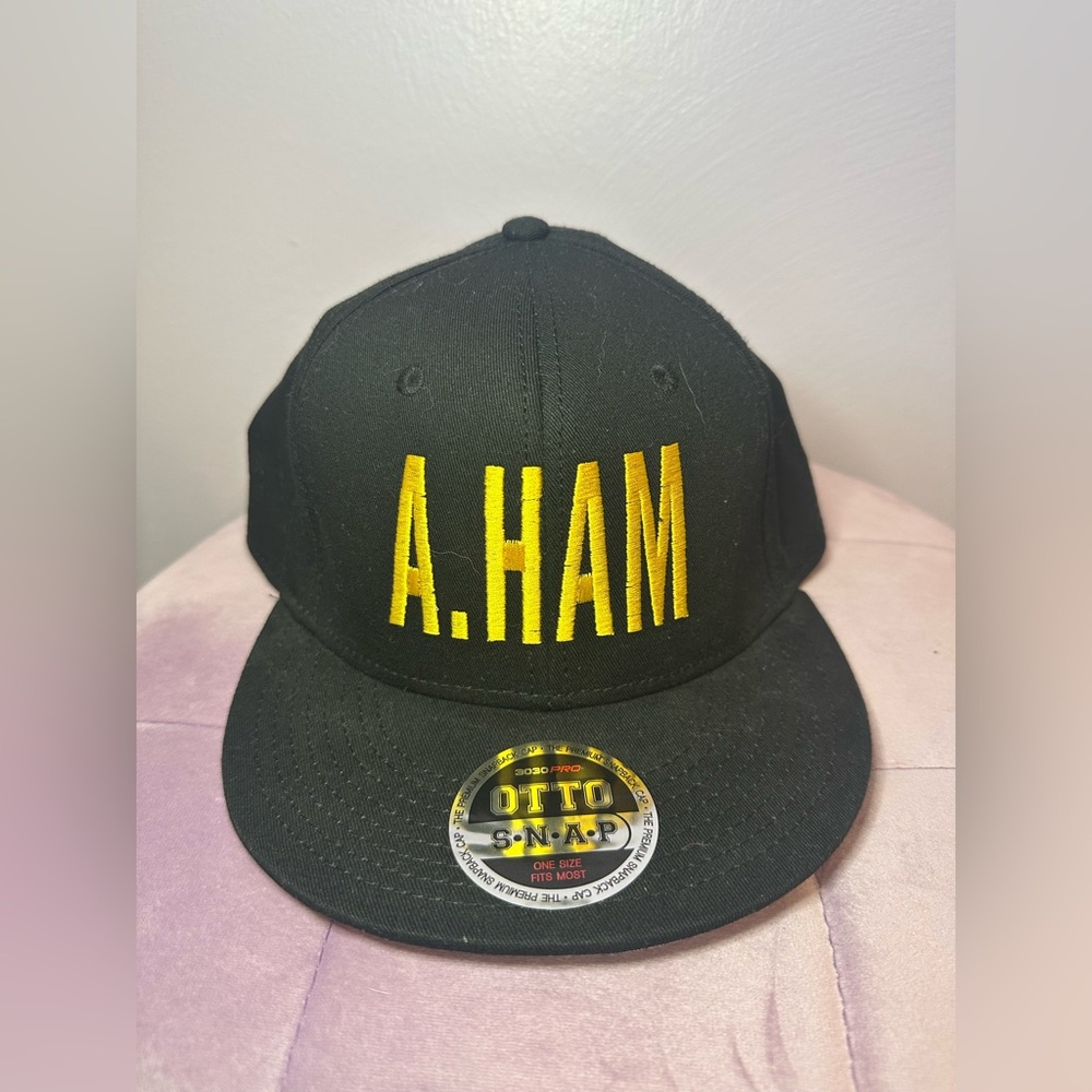 A Ham Hamilton Musical SnapBack Black Baseball Hat